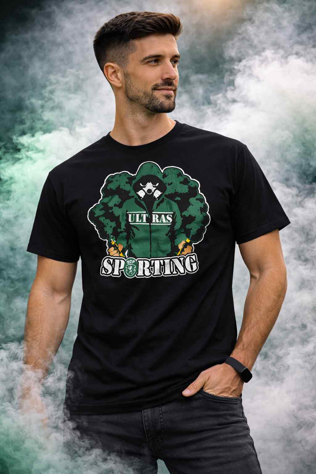 ULTRAS SPORTING BADGE SMOKE